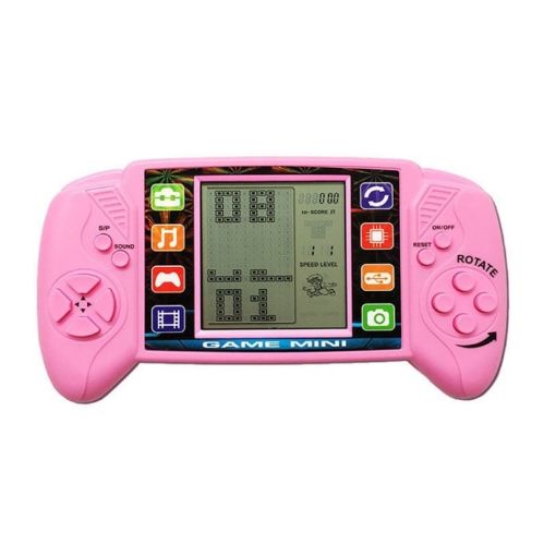 Large Screen Pink Handheld Game Console for Kids - Electronic Toy - 1