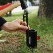 Black Outdoor Camping Canopy Pole Holder - Durable & Portable - 2