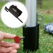 Black Outdoor Camping Canopy Pole Holder - Durable & Portable - 6