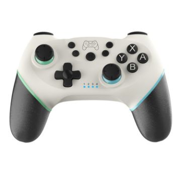 Vibration 6-Axis Wireless Bluetooth Gamepad for Switch - Green Blue - 1