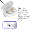 Red Blue Hearing Aid Amplifier with Black Charging Bin - Double Machine - 3