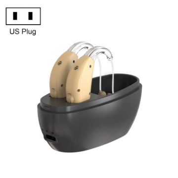 Elderly Hearing Aid Sound Amplifier, US Plug, Skin Color, Dual Machine - 1