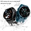 Smart Heart Rate Blood Pressure Oxygen Monitor Bluetooth Watch Blue - 5