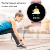 Smart Heart Rate Blood Pressure Oxygen Monitor Bluetooth Watch Blue - 7