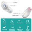 TWS On-Ear Hearing Aid with Charging Compartment - Black - 6