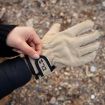 Heat Resistant Cowhide Gloves - CLS Outdoor Barbecue Protective (Khaki) - 5