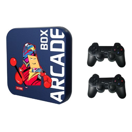 Arcade Box 64G Wireless Video Game Machine 4K HD for PS1/PSP/N64/DC EU Plug - 1