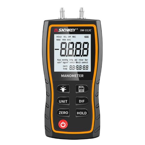SNDWAY SW-512C Digital Handheld Differential & Negative Pressure Gauge - 1