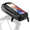 WILD MAN X3 0.5L EVA Hard Shell Bicycle Phone Bag - Black, Touch Screen - 1