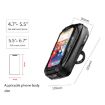 WILD MAN X3 0.5L EVA Hard Shell Bicycle Phone Bag - Black, Touch Screen - 3