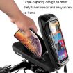 WILD MAN X3 0.5L EVA Hard Shell Bicycle Phone Bag - Black, Touch Screen - 5