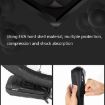 WILD MAN X3 0.5L EVA Hard Shell Bicycle Phone Bag - Black, Touch Screen - 7