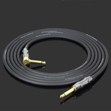 KGR 6m Guitar Cable Keyboard Drum Audio Cable Elbow Straight Jack - 1
