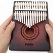 17-Tone Radian Design Portable Finger Piano - Couple Deer Theme - 6