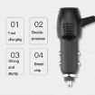 Fast Charging Car Charger 2 PCS, 1.5A+2.4A Android Left Bend - 6