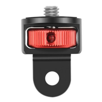1/4 Inch Screw Converter Tripod Adapter for Sport Camera - Black/Red - 1