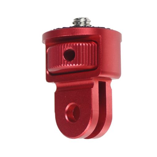 Red 1/4 Inch Screw Converter Tripod Adapter for Sport Camera - 1