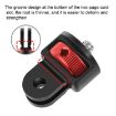 1/4 Inch Screw Converter Tripod Adapter for Sport Camera - Red Black - 5