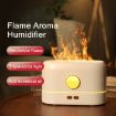 JF801 Desktop Flame Aroma Diffuser Humidifier - Monochrome Light-Green - 4