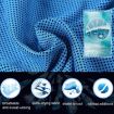 Summer Fitness Cold Sports Towel 30x80cm - Ice Cold Towel Light Gray - 4