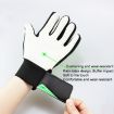 Kids Goalkeeper Gloves Size 5 Green - Latex Anti-Collision Football Gloves - 3