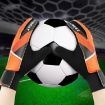 Kids Goalkeeper Gloves Size 7 - Latex Anti-Collision, Blue - 7