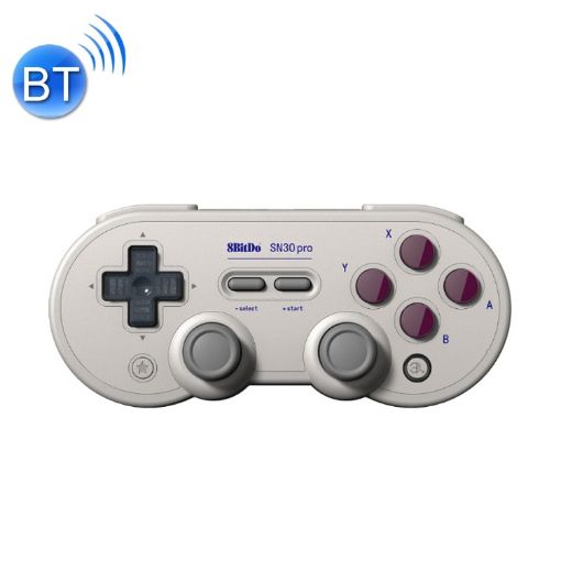 8Bitdo SN30ProG Wireless Bluetooth Gamepad for Switch - Light Gray - 1