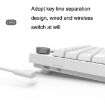 Ajazz K620T 62-Key Bluetooth Wireless Mechanical Keyboard, Pink Shaft - 5