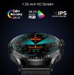 HD2 Smart Watch 1.32" Heart Rate Detection (Silver + Steel) - 3
