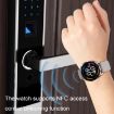 HD2 1.32" Heart Rate Smart Watch - Black Leather Strap - 7