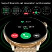HD1 Smart Watch - 1.3" AMOLED, NFC, Silver Steel + Silicone Strap - 4