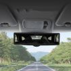 CZC-255 Carbon Fiber Rearview Mirror with Suction Cup - White Mirror - 1