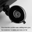 CZC-255 Carbon Fiber Rearview Mirror with Suction Cup - White Mirror - 5