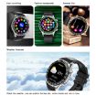 LOANIY E18 Pro Smart Watch with Bluetooth Calling & NFC, Black Leather - 6