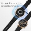 LOANIY E18 Pro Smart Watch with Bluetooth Calling & NFC, Black Leather - 7