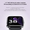 LOANIY F60 Smart Watch, 1.7" Body Temp Detection, Blue - 4