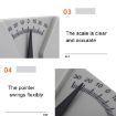 Angle Ruler Protractor - Glasses Measuring Inclination Plate Tool - 5