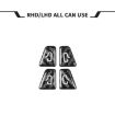 Tesla Model 3/Y Car Window Switch Stickers Set - 4pcs Black - 2