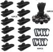 Windproof Tent Clip Set: 10 Clips, 10 Ropes, 10 PP Fast Hangings - 1