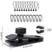 Windproof Tent Clip Set: 10 Clips, 10 Ropes, 10 PP Fast Hangings - 3