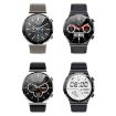 ME88 1.32" Smart Watch - Heart Rate & Sleep Monitor, Silver Silicone - 2