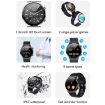 ME88 1.32" Smart Watch - Heart Rate & Sleep Monitor, Silver Silicone - 4