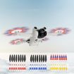 8 PCS 6030F Low Noise Wing Propellers for DJI Mini 3 Pro - Orange Tip - 6