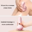 Pink Inner Leg Exercise Roller Massager - Muscle Relaxation & Ab Shaping - 6