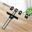 Woodworking Tool Handle Punch Locator Cabinet Door Opener Black HD - 6