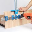 Woodworking Tool Handle Punch Locator Cabinet Door Opener Black HD - 7