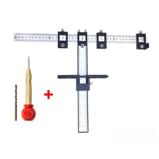 Woodworking Tool Handle Punch Locator Cabinet Door Hole Opener Set - 1