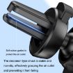 2PCS JQ006 Snap Rotating Car Air Outlet Phone Holder - Dark Black - 4