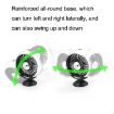F102 Black Vehicle Dashboard USB Fan with Colorful Lights - 3