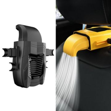 F415 Black Car Seat Back USB Fan - Multifunctional Cooling Solution - 1